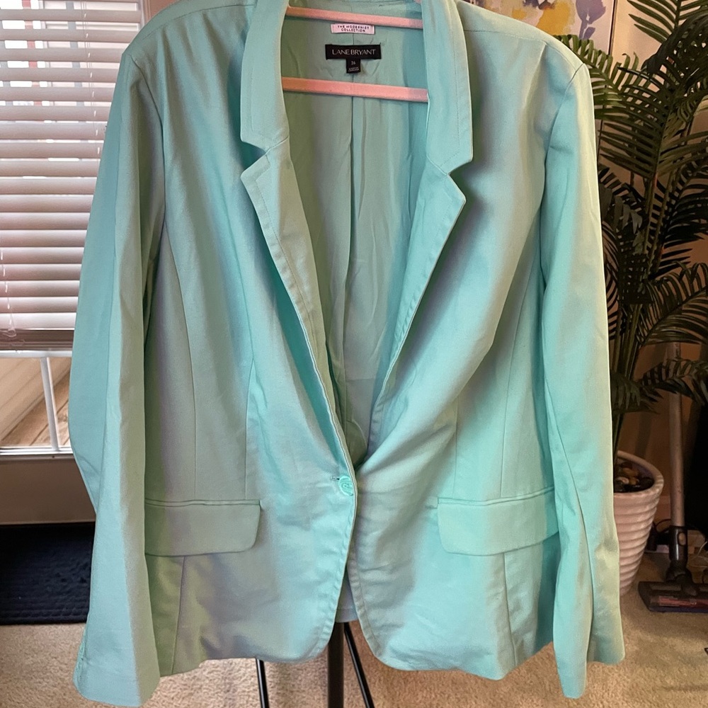 Lane Bryant Women's Mint Blazer